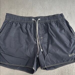 Boss Men's Charcoal Swim Trunks